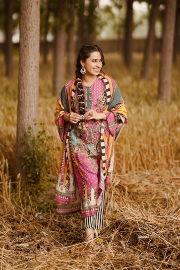 The Boozy Button Love Aaj Kal Pink Cotton Silk Kurta Pants