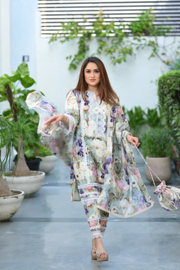 The Boozy Button Preet White Linen Kurta Pant