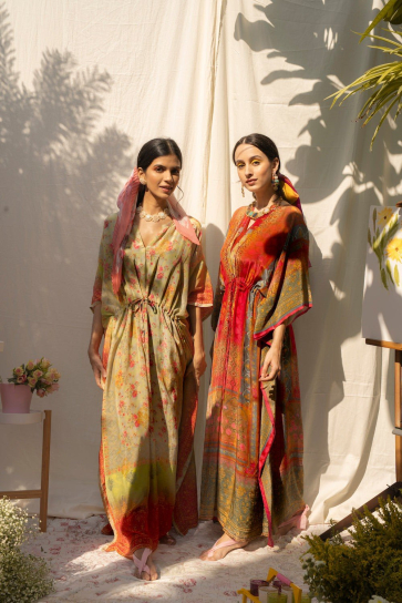 Dreamy Banarasi Winter Kaftan