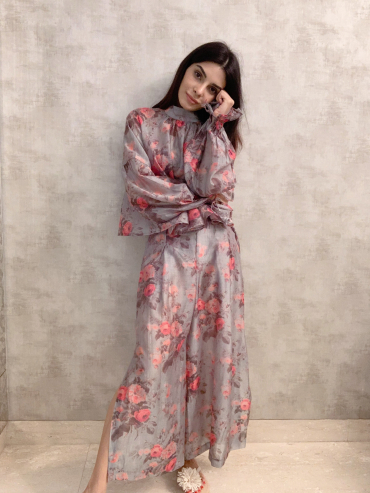 Frill top with Knotted Bottoms