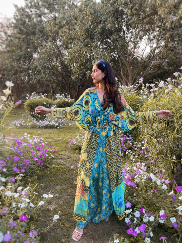 Krishnae Jumpsuit Shrug Set