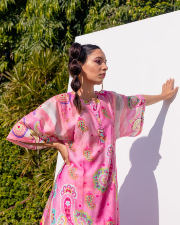 Pink Kaftan Pant set