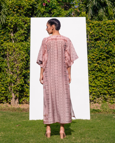 Dusky Pink Kaftan Pant set