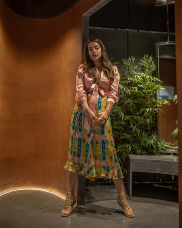 Sunset Lover Knot-Me Top & Skirt