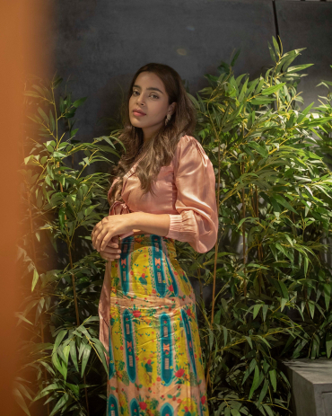 Sunset Lover Knot-Me Top & Skirt