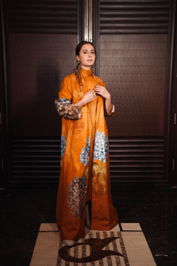 The Boozy Button Magic Yellow Cotton Silk Dress And Blazer