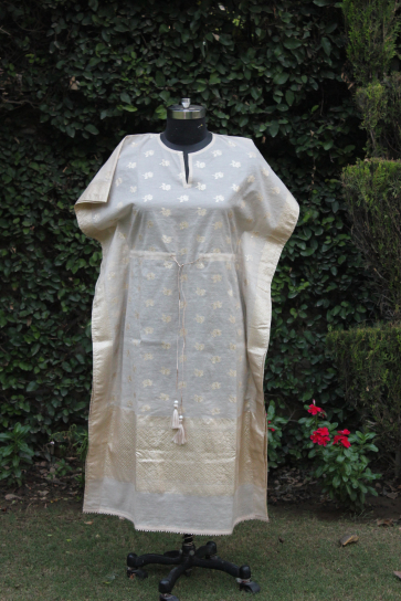 Festive Light Grey Kaftan